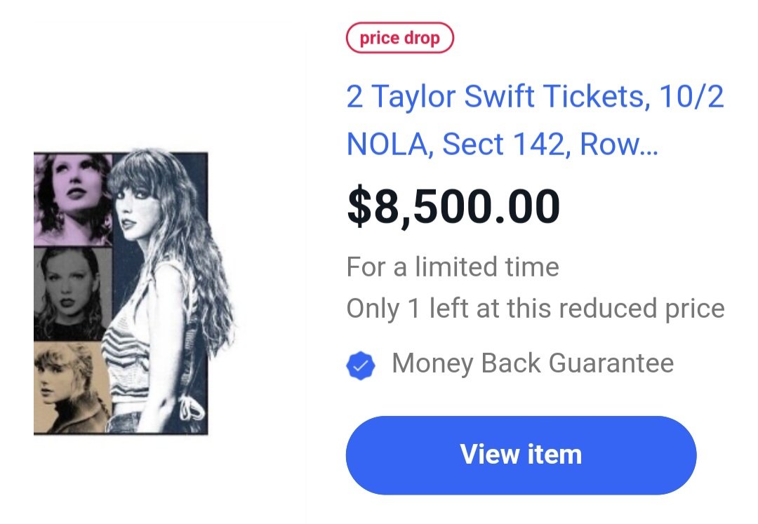 Such a generous discounted offer for TS tickets. Any takers? Next week it all begins again, when Olivia goes "on sale."