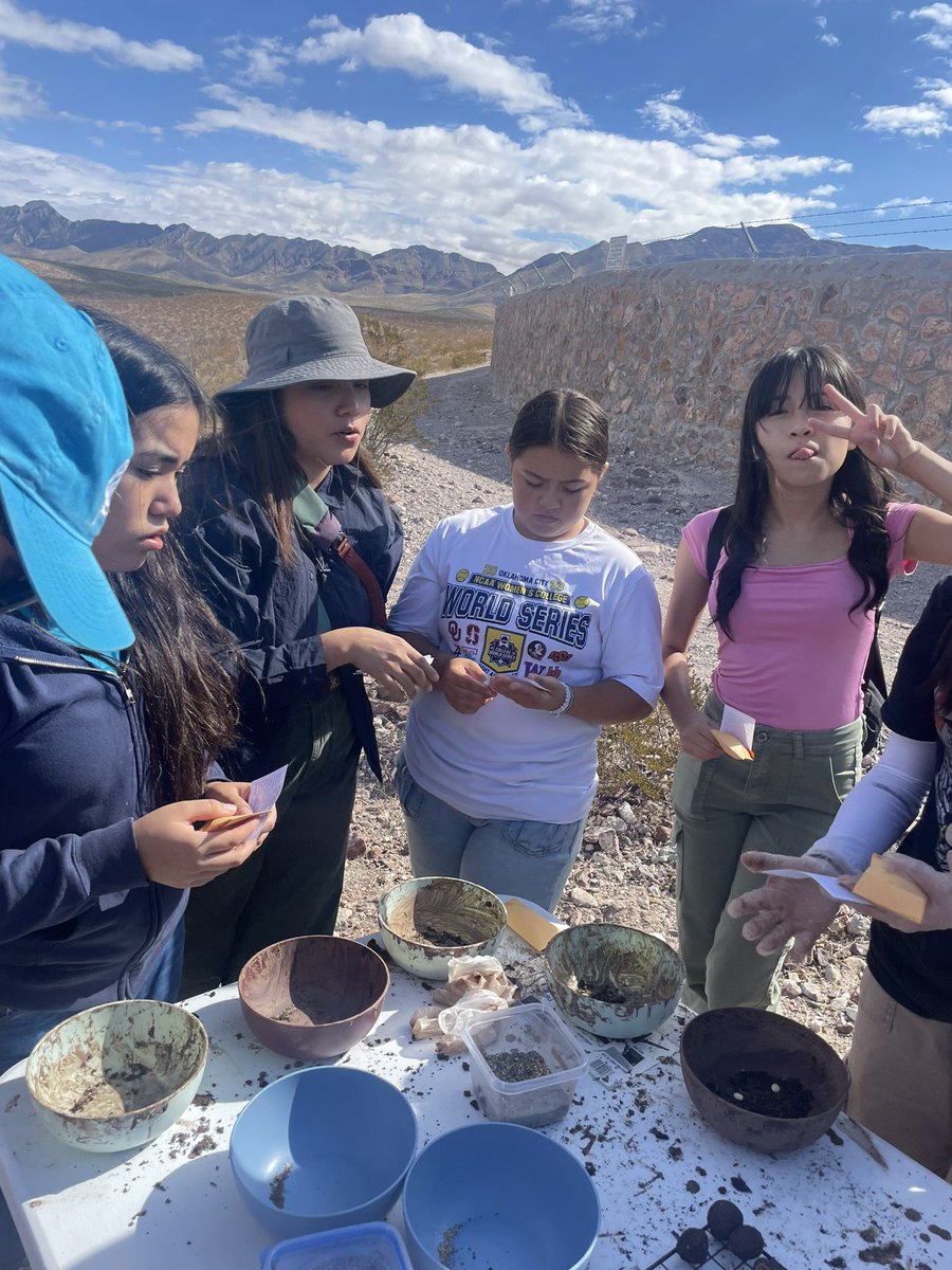 Ysleta_YWLA's tweet photo. Our YWLA 8th graders participated in a outdoor field trip to Lost Dog Land to learn about the ecology &amp; geology of the Chihuahuan desert, enjoy a hike in nature, and participate in science experiments. @ywprep #ywprep #outdooreducation #naturescience https://t.co/qTRPvACuap