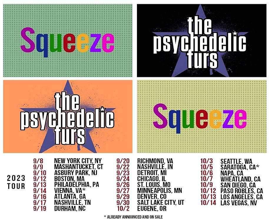 We have even more tickets to give away Saturday! Tune into the British Breakfast at 9am for your first chance to win a pair of tickets to see Squeeze and The Psychedelic Furs 🎶 If you miss out you have a second chance to win at 3pm during End of the Century 🎶 Good luck!