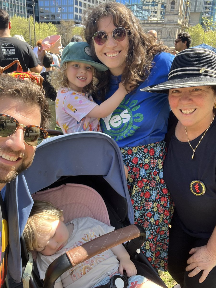 JulieMcCrossin's tweet image. #YES2023 Walking with family! ❤️💛🖤