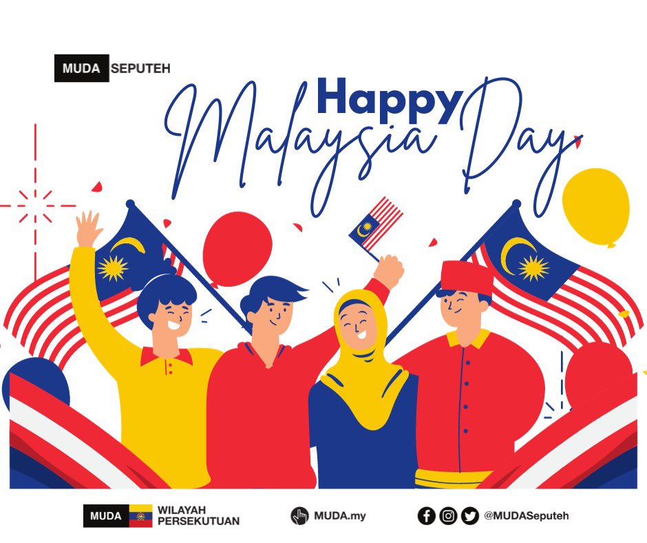 mudaseputeh's tweet photo. On this Hari Malaysia, we cherish the harmony in diversity that defines our great nation. 

Together, we thrive as Malaysians, embracing the rich mosaic of cultures. 

Selamat Hari Malaysia! https://t.co/KELNeIX2EY