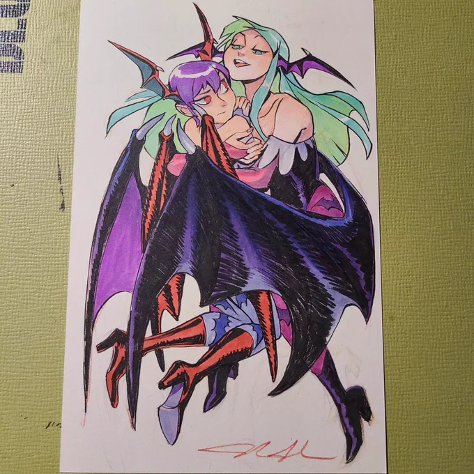  #morrigan #darkstalkers #lilith #fanartfriday 