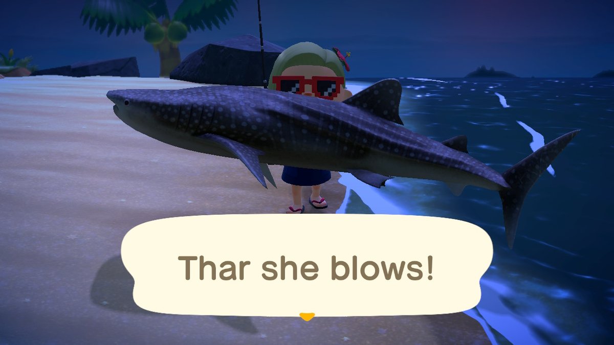 sumisuandhitch's tweet photo. Thar she blows!!!!!!!!!! #AnimalCrossing #ACNH #NintendoSwitch https://t.co/y3JK526FJf