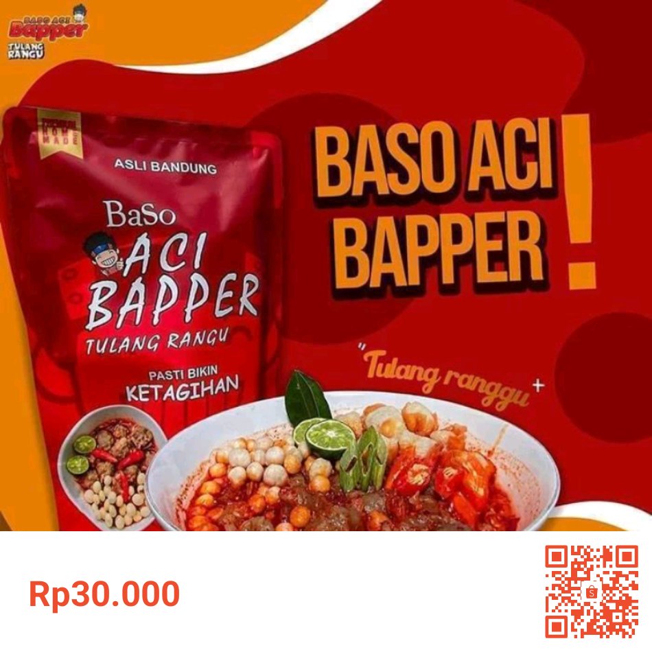 Saya menjual Kakarak Food Baso Aci Bapper Tulang Rangu 220 gr Original seharga Rp30.000. Dapatkan produk ini hanya di Shopee! shp.ee/haztmjy #ShopeeID