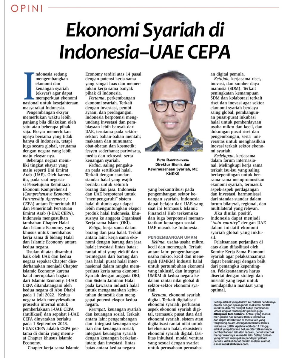 Menyambut pemberlakuan ID-UAE CEPA dan keuntungan bagi Indonesia atas nya