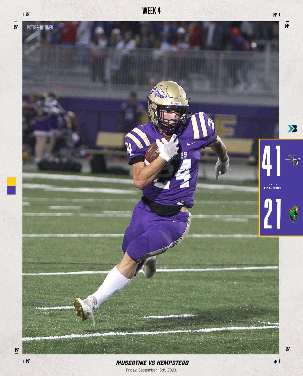 Bound_IA's tweet photo. 🚨𝗙𝗜𝗡𝗔𝗟 𝗦𝗖𝗢𝗥𝗘🚨

Muscatine defeats Hempstead 41-21 to take Dubuque Hempsteads 0 👀

The Muskies back with Ty Cozad?

📸: QC Times https://t.co/G9NWRq0Uaw