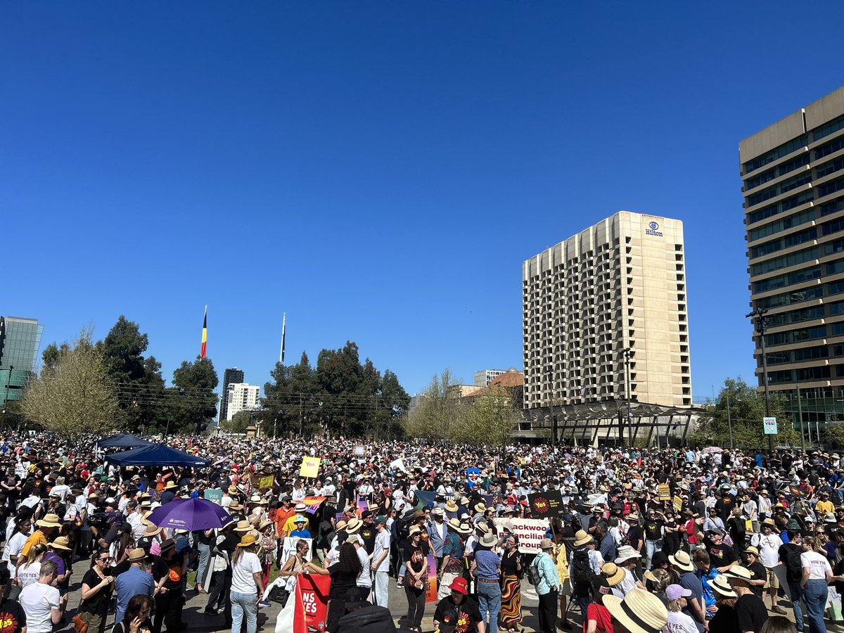 Shout out to our mob on Kaurna Country supporting a #VoiceToParliament #StayTruetoUluru #OpenYourHeart #VoteYes
