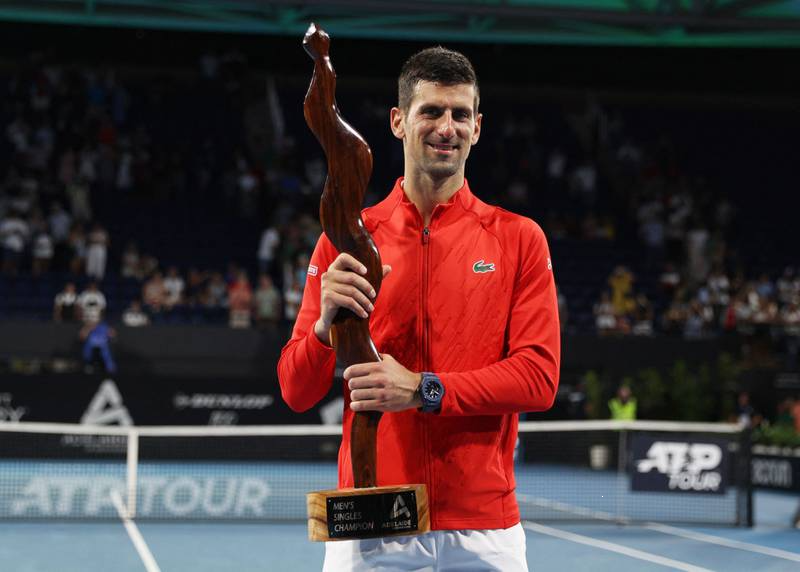 DjokovicFan_'s tweet photo. In 2022, Novak Djokovic was deported from Australia and prevented from entering the US.

In 2023, Novak Djokovic went 24-0 combined in Australia and US and won four titles.

Poetic. https://t.co/i7QJaLfiA3