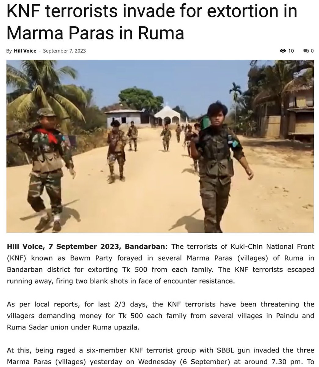 UntoldWhispurrs's tweet photo. 🔥 #KukiAtrocites KUKI MILITANTS: the TALIBAN of the NORTH EAST!
The #Manipur Crisis has been a boon in disguise for many victims of #KukiMilitants who had been living under their GOONDA RAJ. Illegal taxation and extortion was the norm in kuki dominated areas of Manipur since decades. Only now, the truth is coming out. At present, with the #KukiMilitants’ takeover of the administration in Churachandpur, Moreh, Kangpokpi etc and the formation of its interim “government” like the ITLF who have no intention to stop the violence or even engage in peace talks, who are openly fighting the state government, ergo, the government of #India ,there has been a rise in state cross-border extortions. New waves of extortions will continue to fund the violent war.

In light of these incessant extortions occurring in the national highways and other #Kuki_Zo dominated areas, Indian authorities must form a task force for an effective border-management system to crack down on the local criminal extortion networks that help the #KukiMilitants extort Indian citizens. Furthermore, the  government of India must set up a secure extortion reporting scheme that guarantees victim protection and support.

Unless there are operations against these #KukiMilitants,the #Manipur issue will never be resolved permanently. The first step should be abrogating the SoO agreement which all the militants groups have clearly broken, REPEATEDLY . 

STOP #KukiAtrocities #KukiWarCrimes

ENOUGH IS ENOUGH!
@MumbaichaDon @AskAnshul @DrSanjaysinghK @AbhijitChavda @DivyaSoti @RajatSethi86 @imosingh @NBirenSingh @AmitShah @narendramodi @DefenceMinIndia