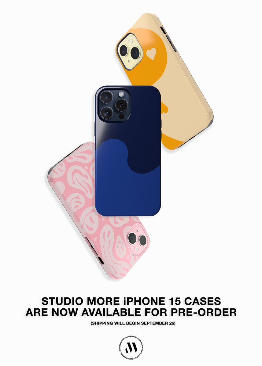 STUDIOMORELA's tweet image. Did you pre-order the new Pink iPhone 15? or maybe you got the Blue Titanium 15 Pro? Cool! Now's the time to grab a case to keep your phone looking crisp📱

Our bold and brilliant cases are now available for pre-order.😉
studiomorela.com