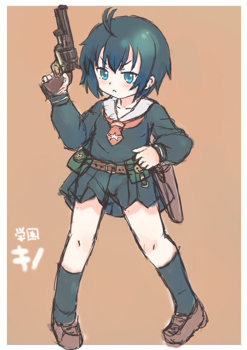 おはようございます!(*'▽`*)ノ
Misskeyわんどろの絵描きをはりはり…今回のお題は「キノの旅」から学園Verのキノさんを描きました!
個人的にはこちらの方が好みだったり…❤ 