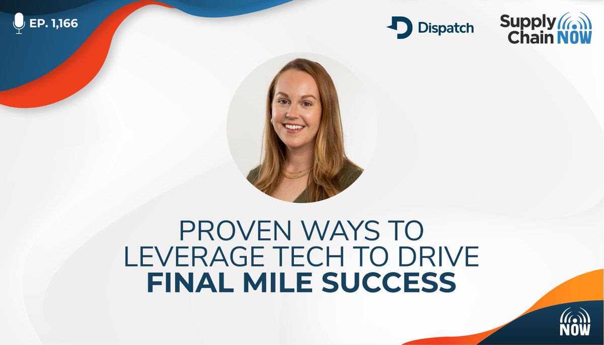 Kevin_Jackson's tweet photo. In this livestream-based episode, Alexia Smith, Vice President of Marketing and Sales at @DispatchItInc shares her advice for driving final mile success with hosts @ScottWLuton &amp; @gregoryswhite. 

Listen: https://t.co/DqSoGLpMrs
#DispatchIt #DeliverMore https://t.co/qM9mwHsIcc