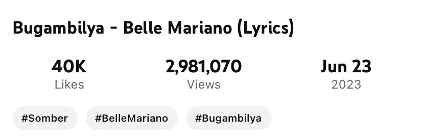 18k views left until it reached 3 Million Views ‼️Join us on the link below!

Rave Link : rave.watch/fkpLk

#BelleMariano | #BelleSomberAlbum