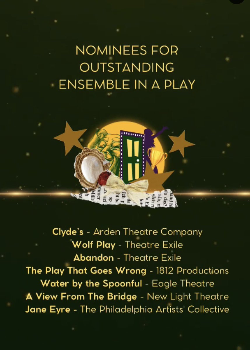 TheTiffBarrett's tweet image. Barrymore Nominated and it feels so good #phillytheatre