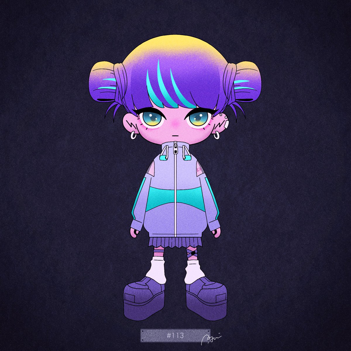 YAMII(<a href="/a_yami_nft/">YAMII ｜NFT Collection</a> )お迎えしました~！

A.YAMIさん(<a href="/ayaminakazawa/">A.YAMI (楽園東京)</a> )の作品がモデルとなっています☺︎

狙ってた子がゲットできて嬉しい💜

 #YAMII #YAKANHIKOU #楽園東京