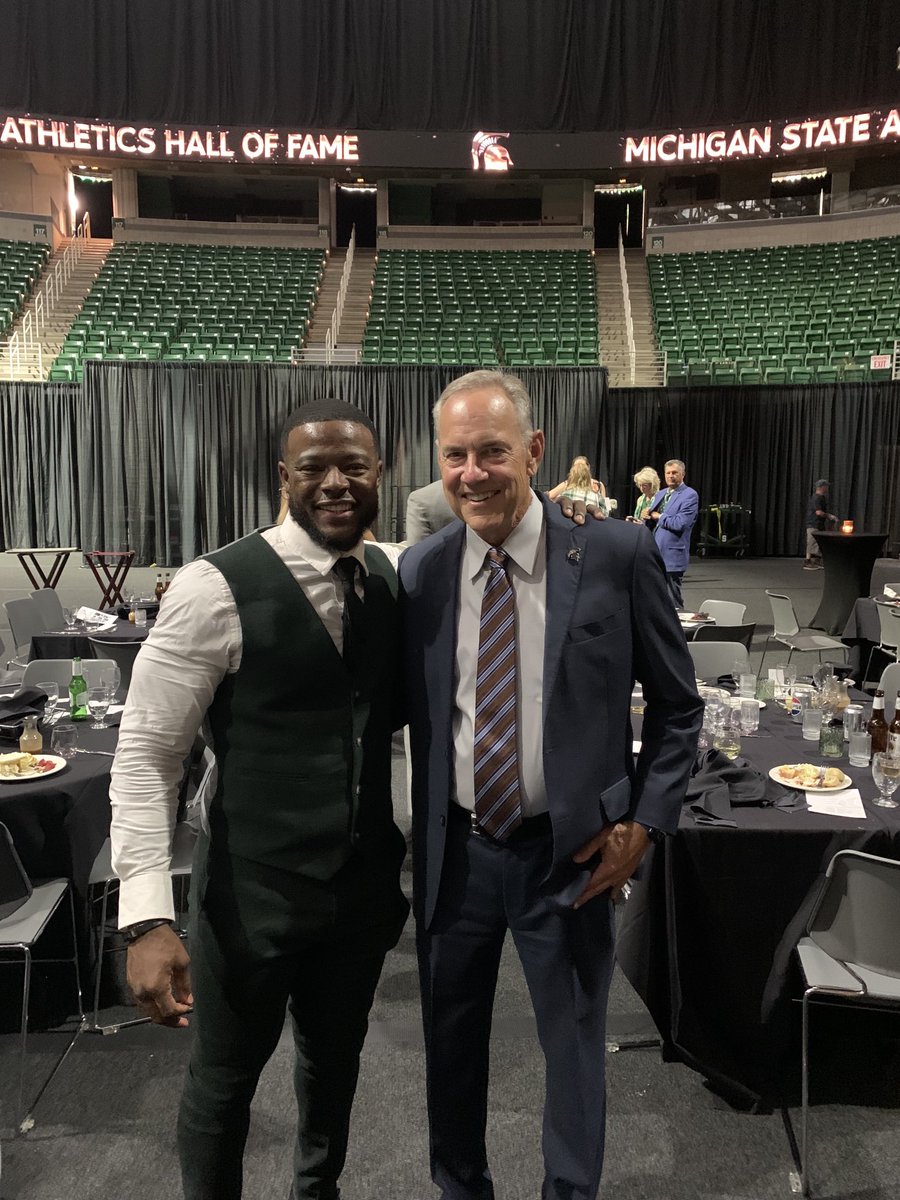 Congratulations to ⁦@JavonRinger23⁩ on his induction into the MSU HALL OF FAME! #GoGreen