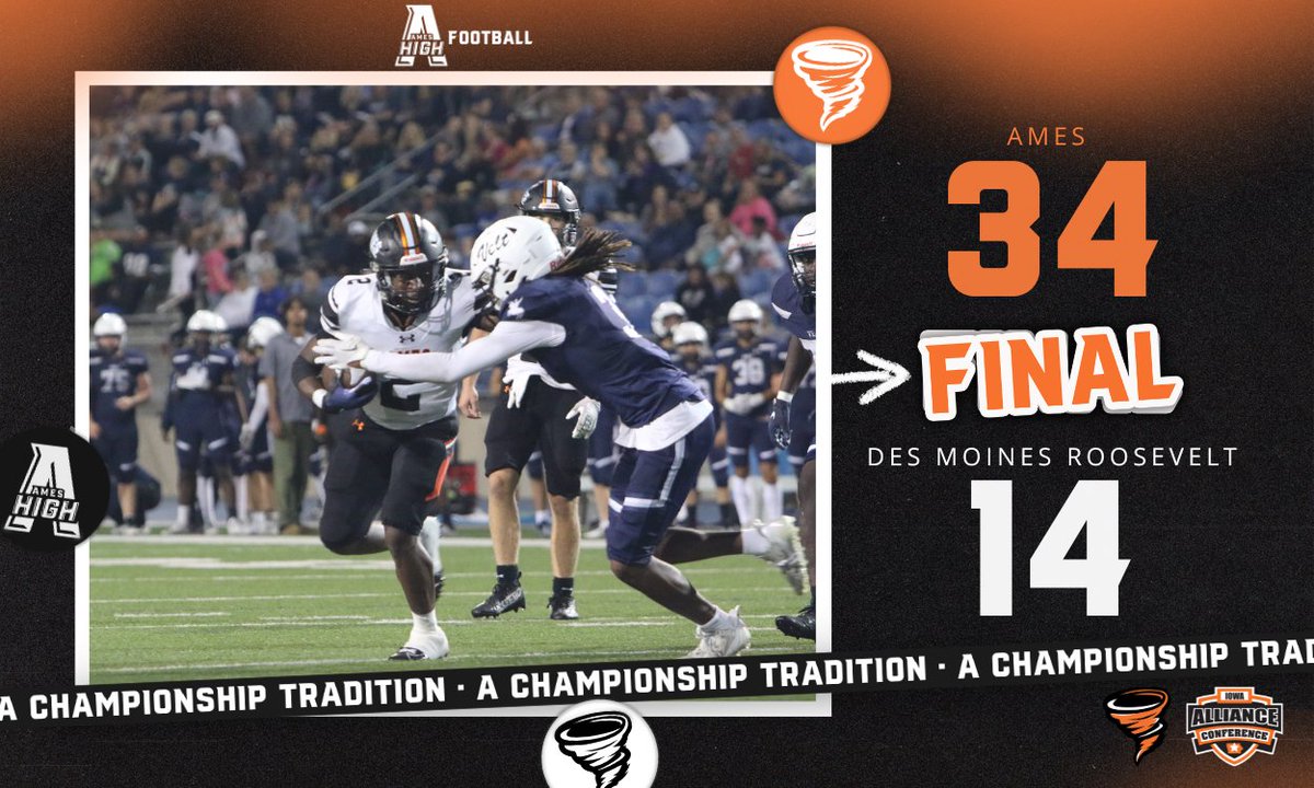 𝑨𝒎𝒆𝒔 𝒘𝒊𝒏𝒔🌪️

Jamison Poe explodes for four touchdowns (three rushing, one receiving) while Cameron Cantonwine records a 95-yard rushing TD en route to the Little Cyclone victory.

#AChampionshipTradition