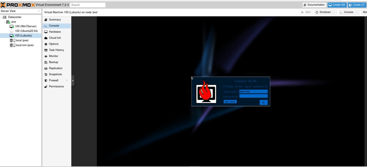 LinuxTuber's tweet image. Por ahora dos servers de prueba corriendo en #PROXMOX