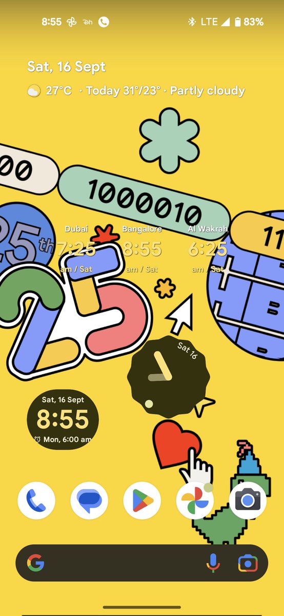 acaa07's tweet photo. @madebygoogle Yellow made me a day🫶💛 congratulations on jumping to 25th anniversary 🫵 waiting for a day - 05.10.2023 #TeamPixel #Google https://t.co/Q7efoi3p0W