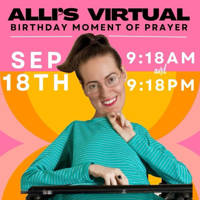 This #birthday is going to be a little unusual - #hospital style 🤷🏻‍♀️ I believe in the power of #community and #prayer. Please stop where you are at 9:18 AM or PM and join in a virtual #MomentOfPower 🙌🏻 Like, Comment, Share 🫶🏻 #AlliBeatsCovidx2 #JustNeedPossible ❤️