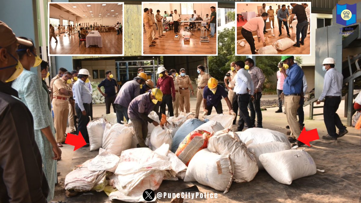 PuneCityPolice's tweet image. आपण पाहत असलेल्या पांढऱ्या पिशव्यांत तरुणांचे आयुष्य उध्वस्त करणारे ४.७५ कोटींचा अमली पदार्थ पोलिसांनी २१ पोलीस ठाण्याच्या हद्दीतून जप्त केले होते

WHITE BAGS stand for bleak future of lakhs

&amp;amp; were burned at a Pvt Company's furnace as per legal process.

#SayNoToDrugs #YesToLife