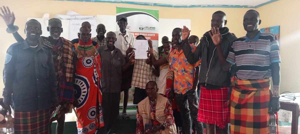 ATUDIS Kenya action to sensitize Turkana Communities on Community Land Registration is now bearing fruits, at least two communities out of 63 gazetted, have submitted their interest to register their community land <a href="/AriongL/">Geoffry Ariong</a> <a href="/KOGWG/">Kenya Oil and Gas Working Group</a> #IndigenousPeopleLandRights