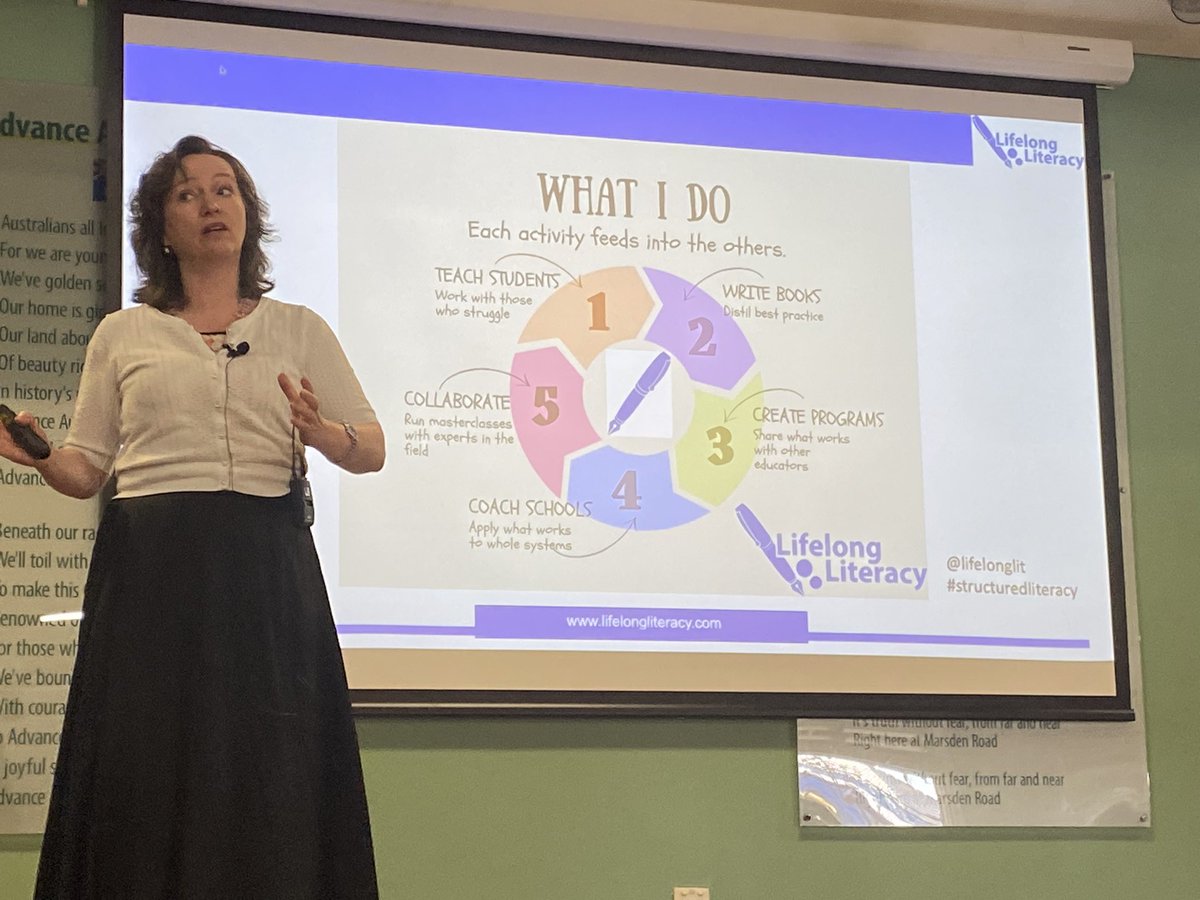 In awe of Lyn Stone! <a href="/lifelonglit/">Lyn Stone</a> #structuredliteracy at <a href="/SharingBestPrac/">Sharing Best Practice</a> Sydney 😍