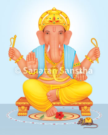 श्री गणेशमूर्तिके अतिरिक्त,   सर्वप्रथम आचमन कीजिए । उसके उपरांत देशकालका उच्चारण कर विधिका संकल्प कीजिए । उसके उपरांत शंख, घंटा, दीप इत्यादि पूजासंबंधी उपकरणोंका पूजन किया जाता है तथा उसके उपरांत श्री गणेशमूर्तिमें प्राणप्रतिष्ठा की जाती है ।