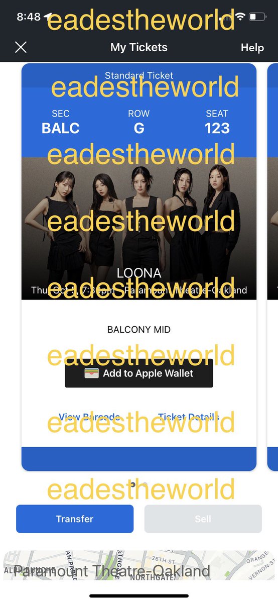 eadestheworld's tweet photo. wts loossemble/loona tickets for oakland 10/5 at paramount 
selling 2 tickets G123 and G125 for $80 each OBO (originally 110)
really wish i could go but i can’t anymore :(
ticketmaster transfer, accept paypal venmo or cash app, or willing to meet in the bay area
pls retweet 🙏🏼 ty https://t.co/mrjigUOyiW
