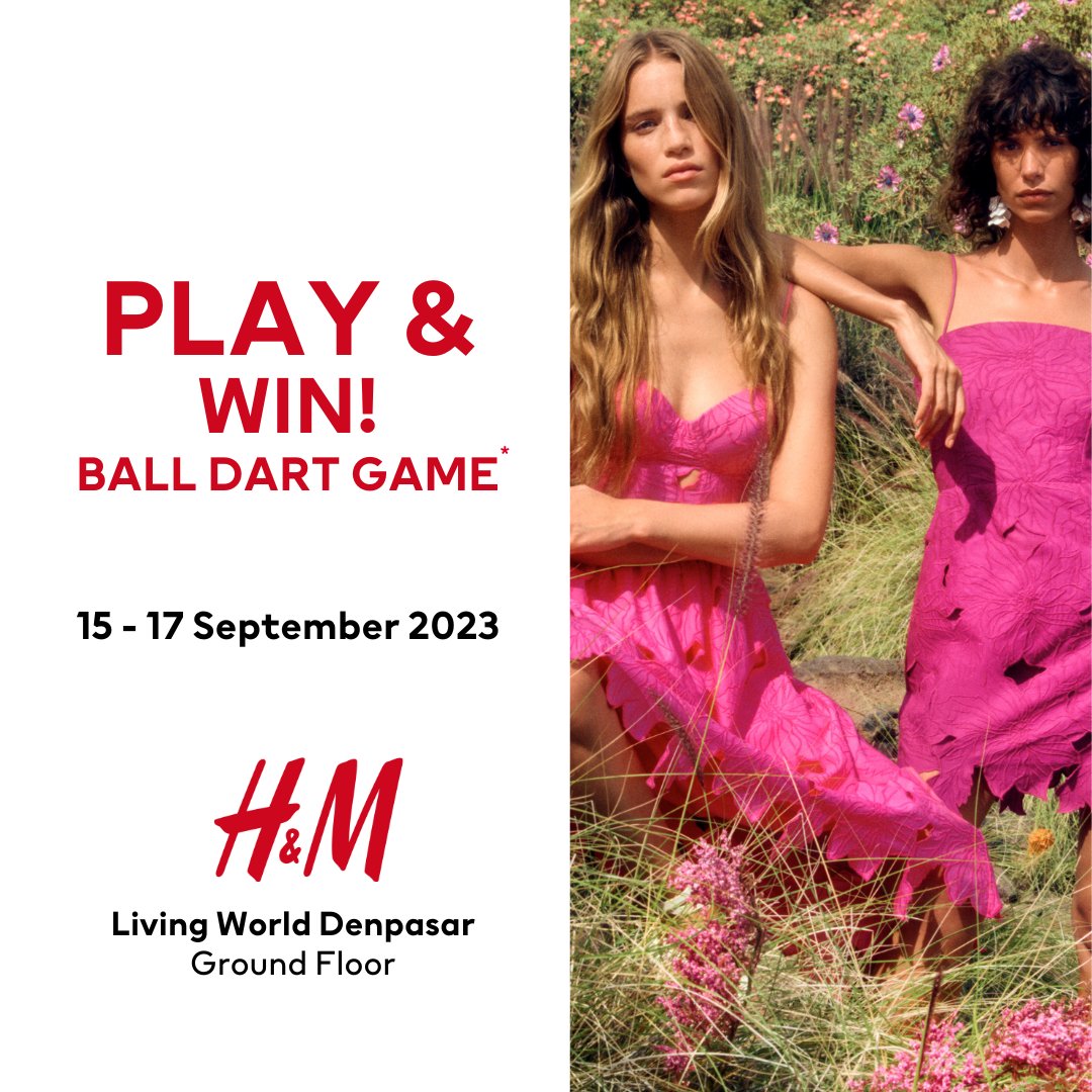 For those of you who haven't made it to the H&amp;M Living World store opening, don't worry! You can still join the free Photobooth, and play Ball Dart game for voucher prizes until tomorrow, Sunday. Plus, enjoy discounts of up to 25%* valid until September 18, 2023! #HMLovesBali