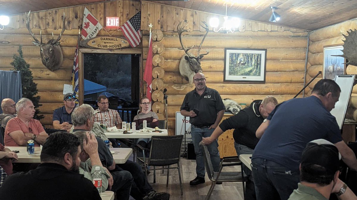 Daniel_Davies's tweet image. Greatly honoured to be the guest speaker at the September Fort St. John Petroleum Association meeting at the North Peace Rod &amp;amp; Gun Club last night. It was a full house! Lots of good questions! I also quite enjoyed some #trapshooting that started the evening off!