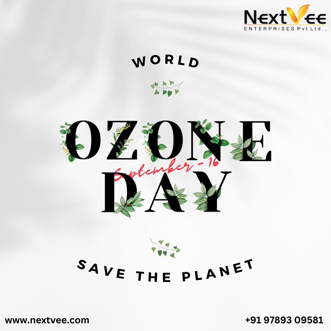 Nextveesocial's tweet photo. "Preserving the ozone layer is our collective duty. On World Ozone Day, let's pledge to protect our blue planet. Every action counts! 🌍🍃 #WorldOzoneDay #ProtectOurOzone" https://t.co/9styQgw0Kr