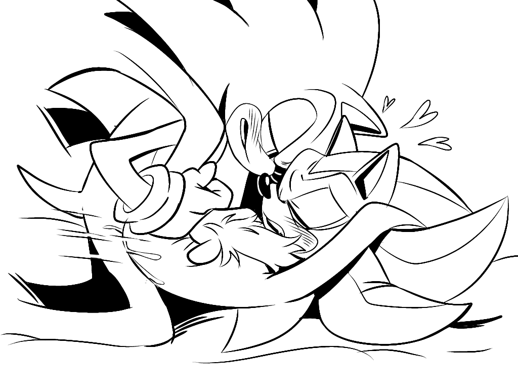 I always love drawing them close together ❤️

💙↑🖤↓[🔞Explicit]