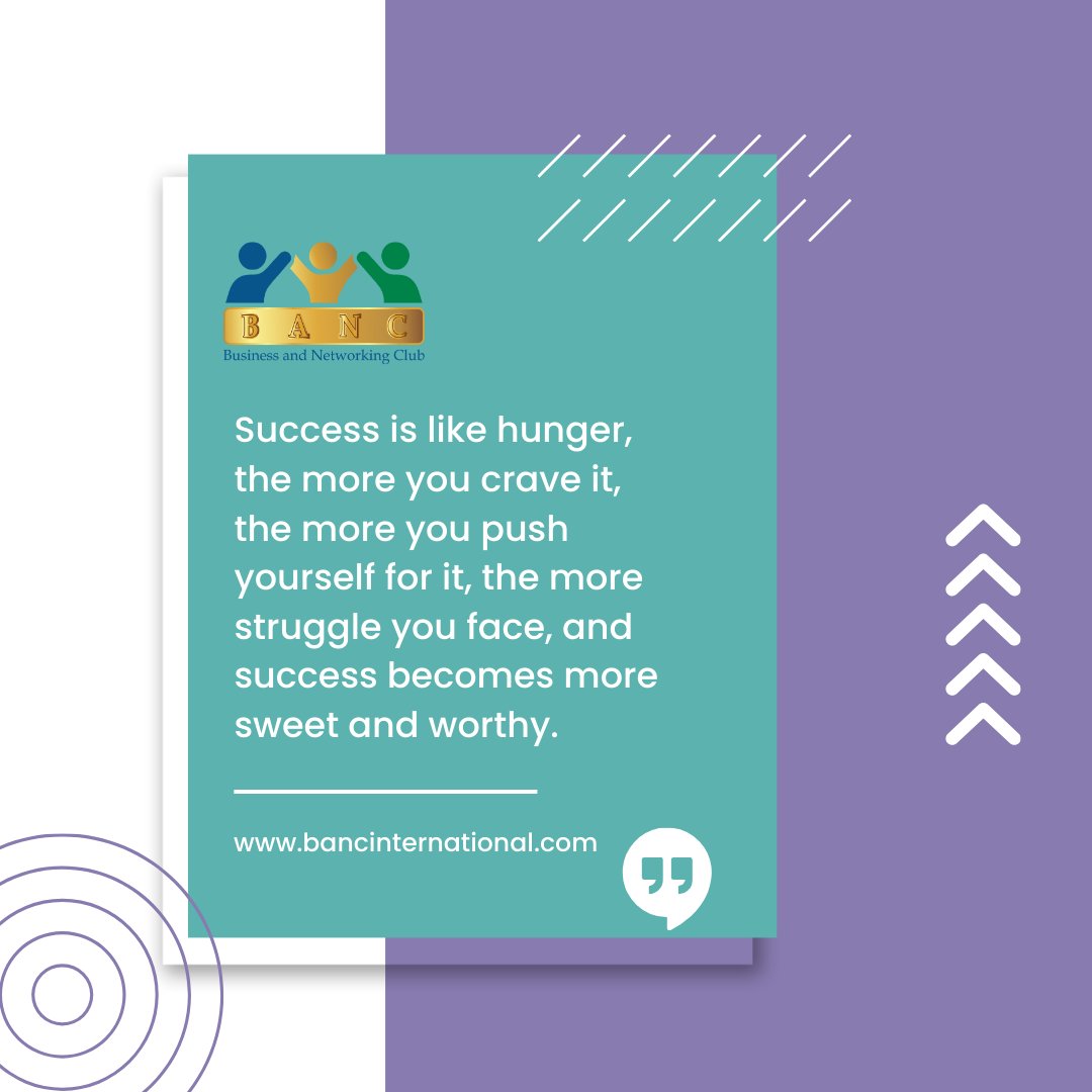 BancNetworking's tweet photo. Success is not the destination but the journey itself.🚀 So, never stop, keep going, and savor every moment on your way to greatness. 💪🌟 
#NeverStop #KeepGoing #BancWisdom https://t.co/zXI8kv9lRC