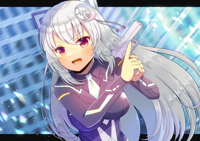 Icced Bepsi()さんのPSO2キャラ、Kirieさんを描かせて頂きました!リクエスト有難うございますI drew Kirie, a PSO2 character by Icced Bepsi! Thank you for your request  #PSO2 