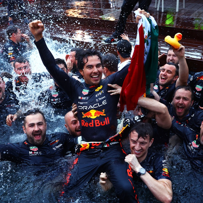 redbullracing's tweet photo. Vamos Checo! 🇲🇽 Congrats on reaching 250 #F1 races, @SChecoPerez 👏

We're so proud to be a part of a memorable career so far 💪