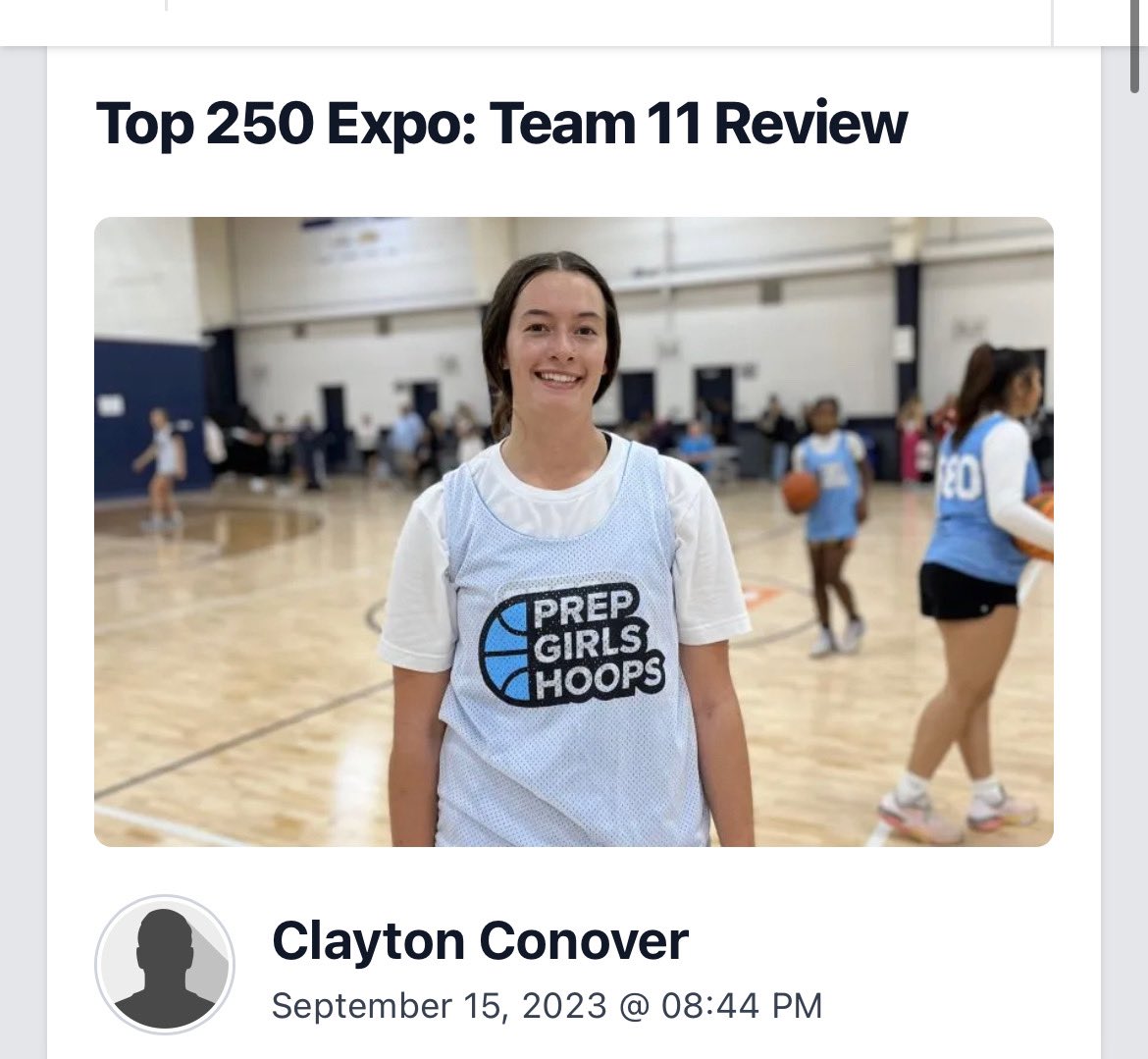 jaciebunck's tweet photo. Thank you so much @claytonconover for the write up! Had so much fun at the 250 Expo, a big thank you to @PGHColorado @PrepGirlsHoops for hosting! https://t.co/uquynmShyt