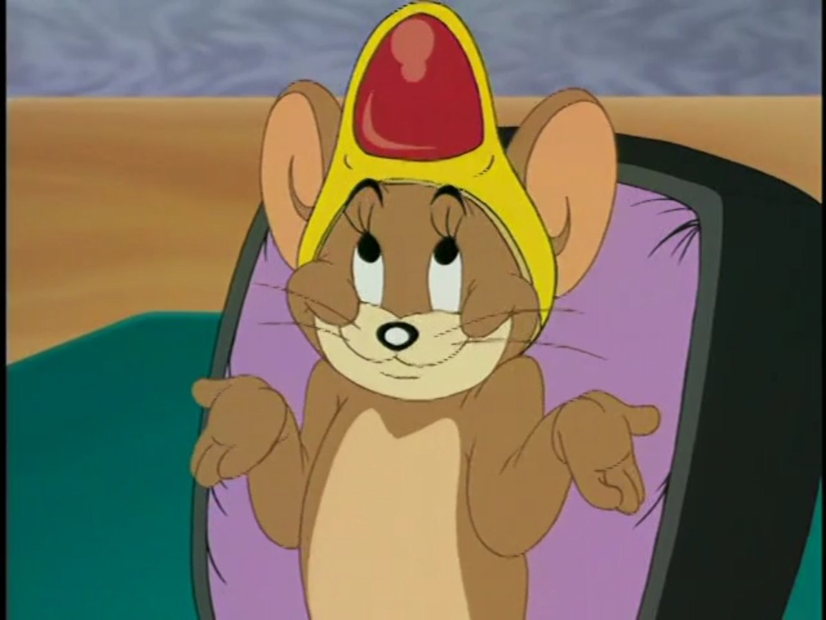 SeanHerbs's tweet image. Narrator: He don't know where he came from [power-up land]...
But, he probably goes from being a star to a mouse wearing the magician's wing... #TomAndJerry #MagicRing