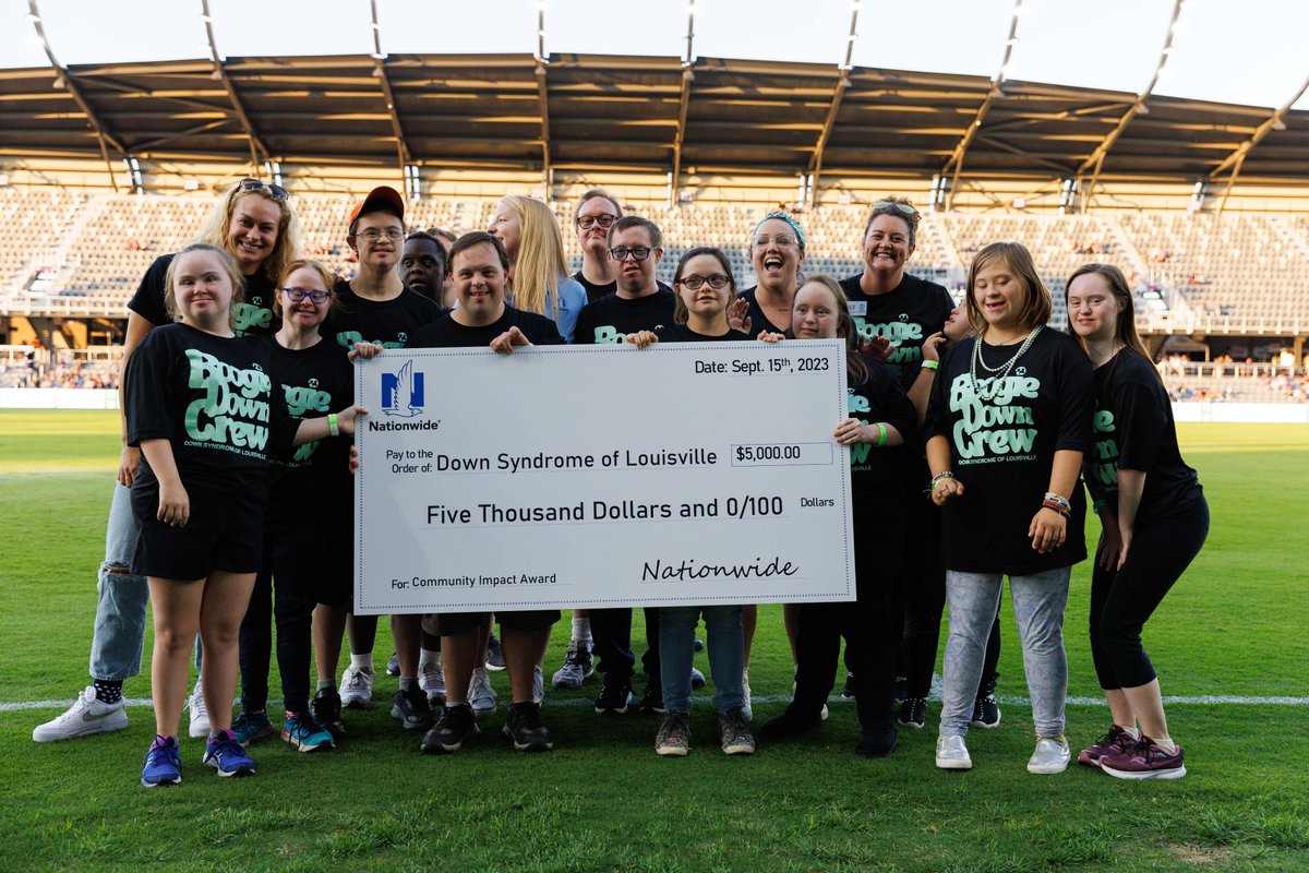Racing Louisville FC (@racingloufc) on Twitter photo It was great celebrating our <a href="/Nationwide/">Nationwide</a> Community Impact partners @DownLouisville at last night's match! 🫶
We can't wait to see you again at tomorrow's Rock Your Socks clinic! It was great celebrating our <a href="/Nationwide/">Nationwide</a> Community Impact partners @DownLouisville at last night's match! 🫶
We can't wait to see you again at tomorrow's Rock Your Socks clinic!