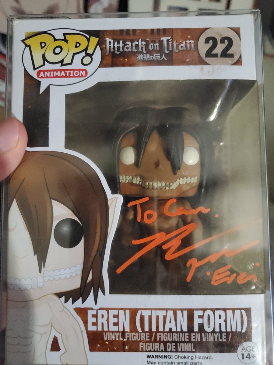 attackoncam's tweet image. Little late on this, but big thank you to @BrycePapenbrook for taking the time to sign some things that are important to me and just chat for a bit this past Friday. Favorite VA, character, and anime all being a part of that small moment meant the world to me and made my year.