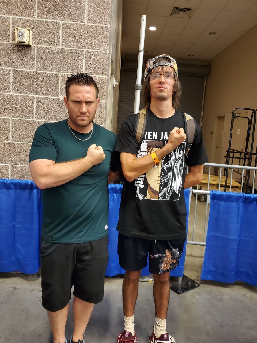 attackoncam's tweet image. Little late on this, but big thank you to @BrycePapenbrook for taking the time to sign some things that are important to me and just chat for a bit this past Friday. Favorite VA, character, and anime all being a part of that small moment meant the world to me and made my year.