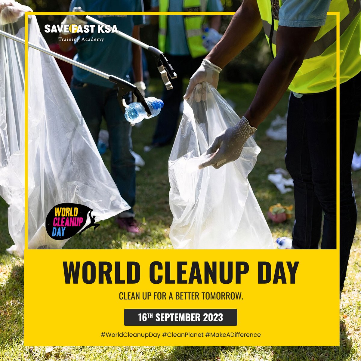 Join the global movement for a cleaner planet on World Cleanup Day! Together, let's make a difference and create a greener, healthier world for future generations. 🌍🌱 

#WorldCleanupDay #CleanPlanet #MakeADifference #SaveFastKSA