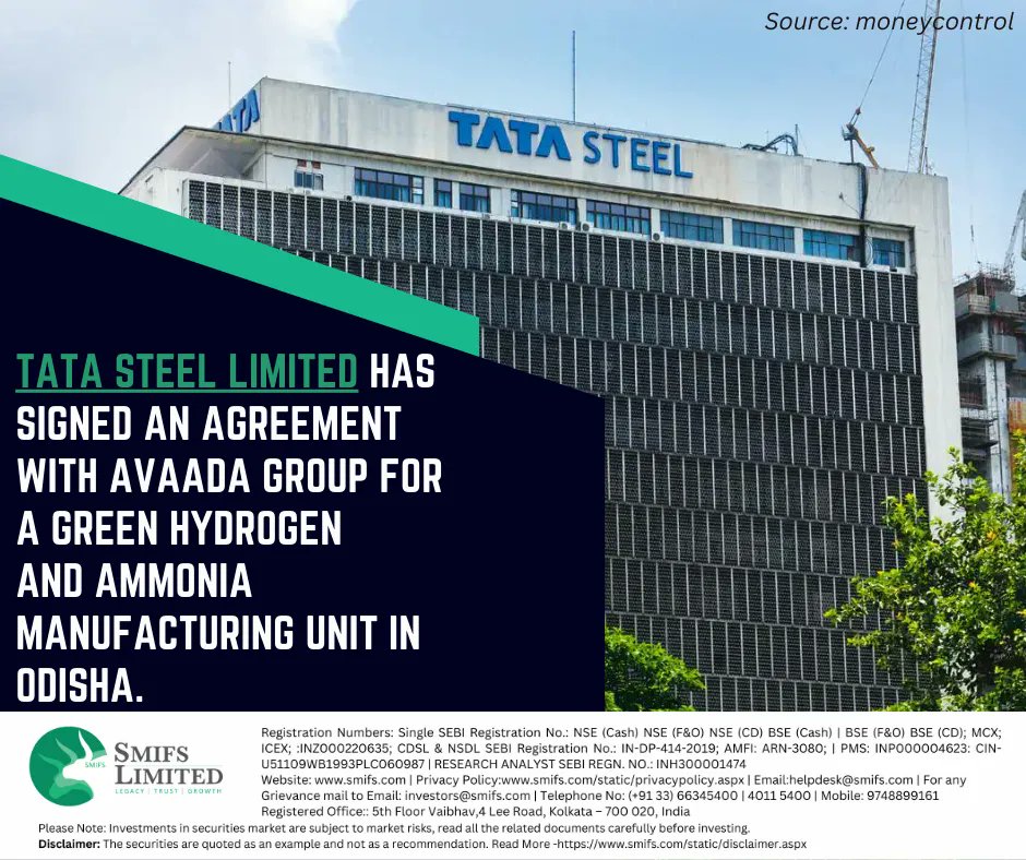 TATA Steel has signed a new agreement

#tata #tatasteel #tatasteelsharenews #tatasteelshareprice #tatagroup #ratantata #avaadagroup