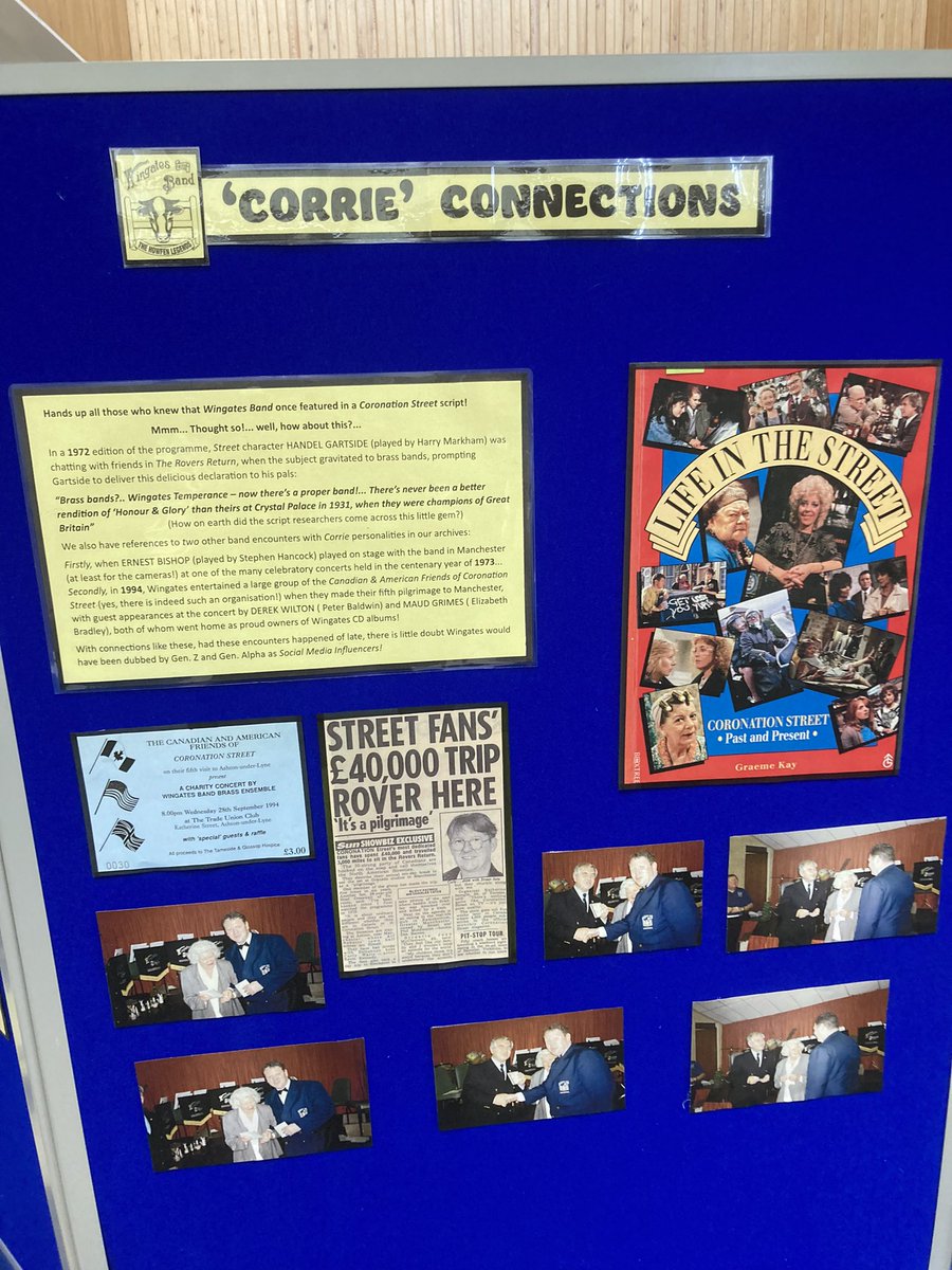 Aspects of “The Wingates Band Story” exhibition, running until 31st October 2023