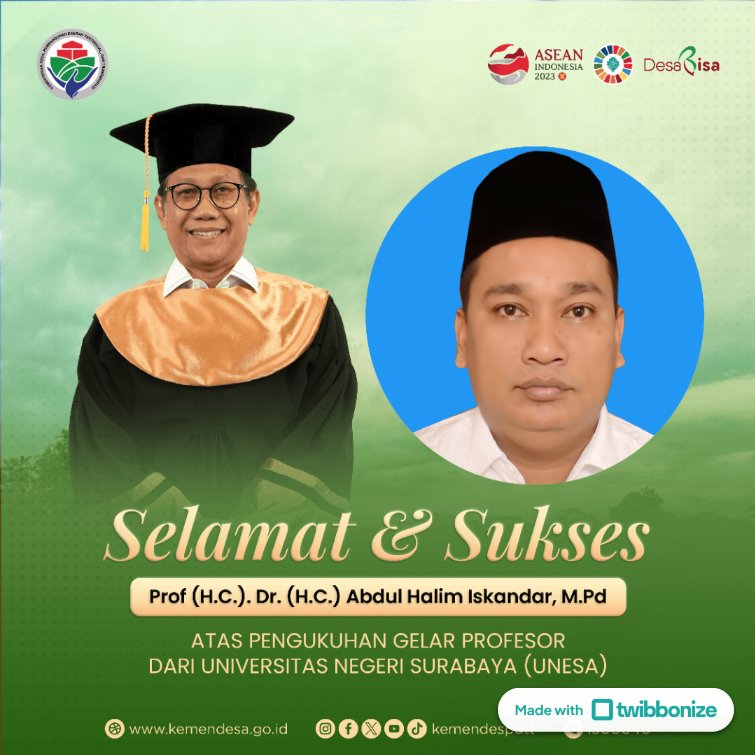 Harmaili2's tweet photo. @halimiskandarnu Selamat &amp; sukses Gelar Profesor Gus Mentri https://t.co/SOG2F8pIJw