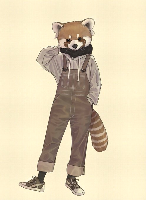 9月第3土曜日は #国際レッサーパンダデー とのことなので、レッサーパンダの獣人さん描きました!!#InternationalRedPandaDay #イラスト 