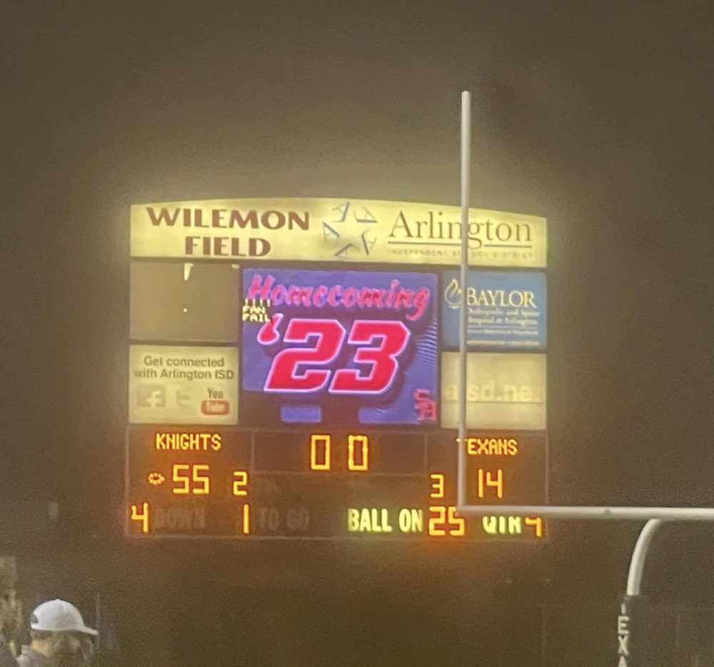 Great job <a href="/StillKimball/">Kimball Knights Football🏈</a> with the dominant performance vs Arlington Sam Houston 55-14. <a href="/Matt_Stepp817/">Matt Stepp</a> <a href="/ProfessorDiggs/">Matt Diggs</a> <a href="/GPowersScout/">Greg Powers 🏟️</a> <a href="/ihss_dfw/">DFW Inside High School Sports</a> <a href="/SportsDayHS/">SportsDayHS</a> <a href="/HSwfaa/">WFAA HS Sports</a>