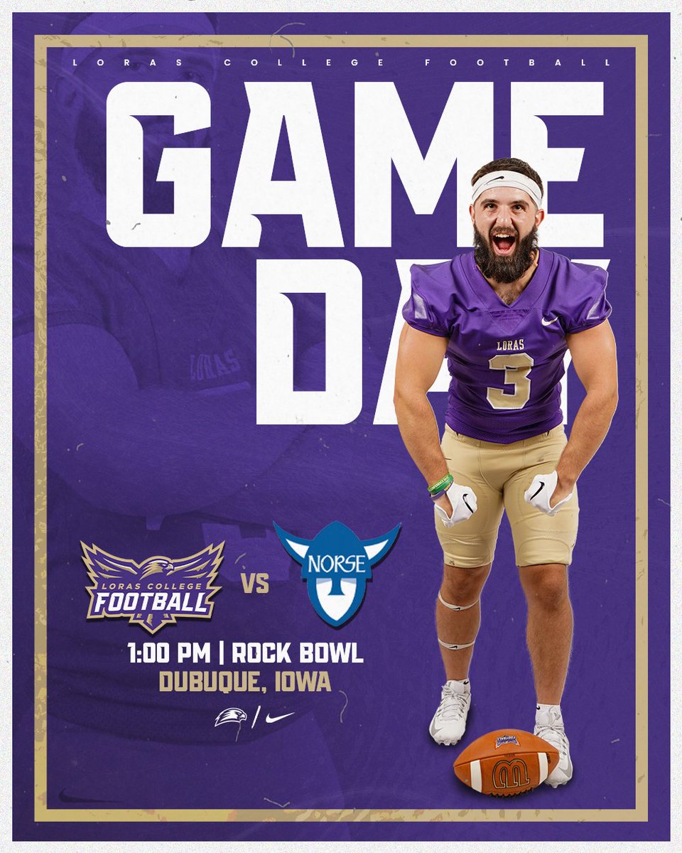 LorasCollegeFB's tweet photo. Gameday back in the Bowl. #GoDuhawks

🆚» Luther College
🏟️» Rock Bowl
🕐» 1 p.m.
📊» https://t.co/Xo4G4o9ucA
📺» https://t.co/bHOh2ksvO4 https://t.co/OJwCAleybr