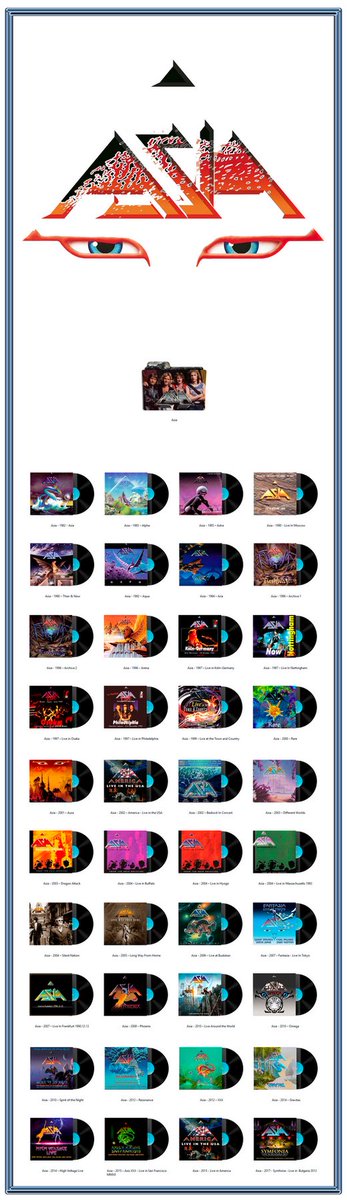 marillion073's tweet photo. Where are the Asia Fans???
A Gigantic band with a Gigantic Discography!!
Any favorite album among all these Gems?
#Asia
#ProgRock
#Summer
#Discographies
#Music https://t.co/Xyhhx7YOro