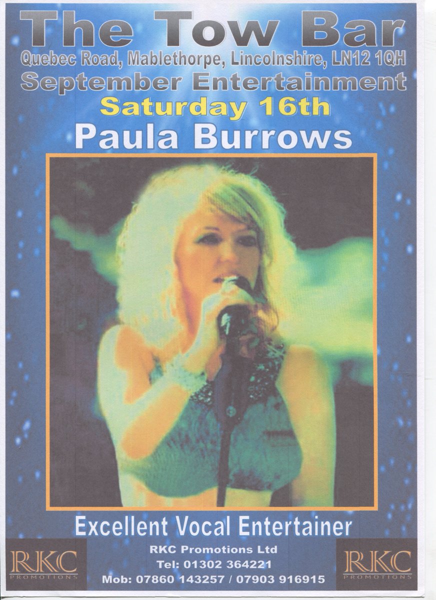Live on Stage from9.00 pm
Bingo in the intervals